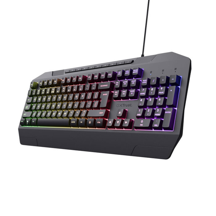 Trust GXT836 EVOCX Clavier pour jeu Noir Multicouleur QWERTY Trust GXT836 EVOCX Clavier pour jeu Noir Multicouleur QWERTY