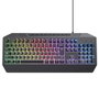 Trust GXT836 EVOCX Clavier pour jeu Noir Multicouleur QWERTY
