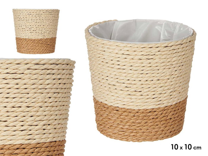 Ibergarden Macetero Cuerda 10x10 cm Marron Naturel (Set de 24) Ibergarden Macetero Cuerda 10x10 cm Marron Naturel (Set de 24)