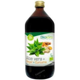 BIOTONA Jus d'Aloe Vera, Gingembre et Curcuma BIO 1L