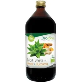 BIOTONA Jus d'Aloe Vera, Gingembre et Curcuma BIO 1L