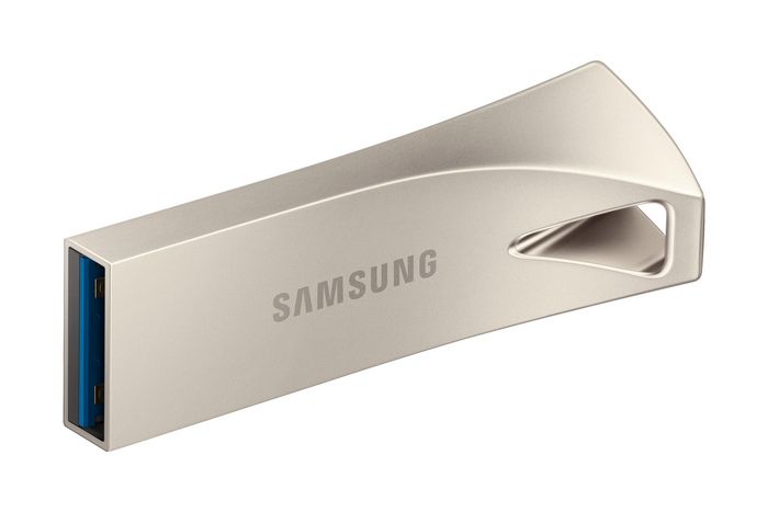Samsung BAR Plus USB 3.1 Clé USB 128 Go - Métal, Haute Vitesse jusqu'à 300 Mo/s, Résistante à l'eau, aux Chocs et aux Températures Extrêmes
