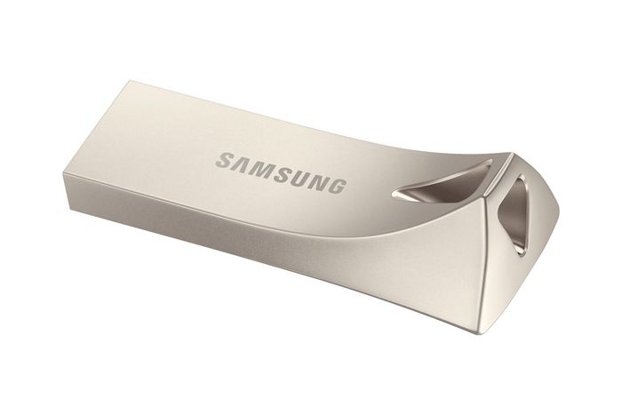 Samsung BAR Plus USB 3.1 Clé USB 128 Go - Métal, Haute Vitesse jusqu'à 300 Mo/s, Résistante à l'eau, aux Chocs et aux Températures Extrêmes