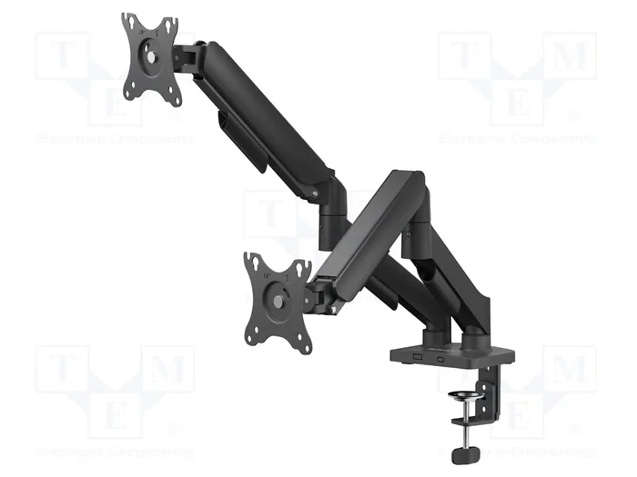 SAVIO Support pour deux moniteurs 17-32 pouces noir SAVIO Support pour deux moniteurs 17-32 pouces noir
