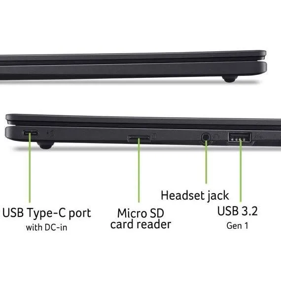 Acer Chromebook CBOA314-1H-C286 - PC Portable 14" FHD - Chrome OS - Intel Celeron N4500 - RAM 4 Go - 128 Go eMMC - Clavier AZERTY