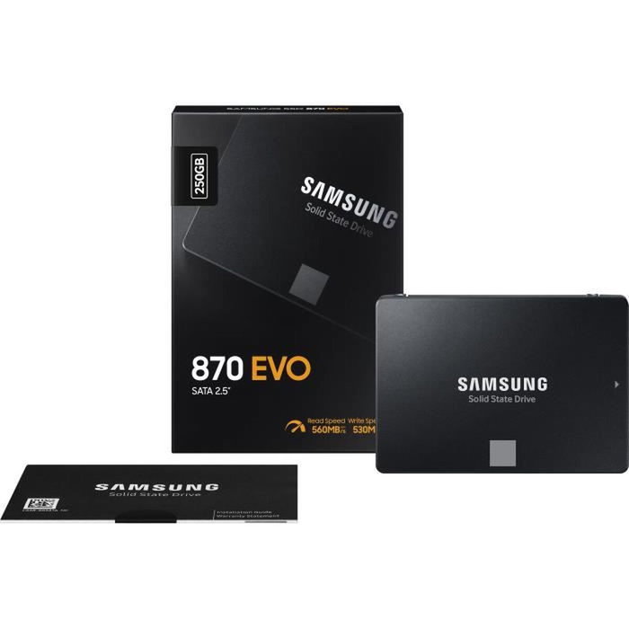 Disque dur Samsung 870 EVO 2 TB SSD Disque dur Samsung 870 EVO 2 TB SSD