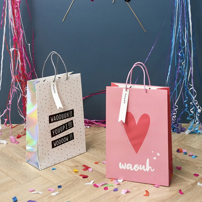Party Time Sac cadeau en papier 27x12x38 cm
