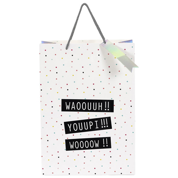 Party Time Sac cadeau en papier 27x12x38 cm