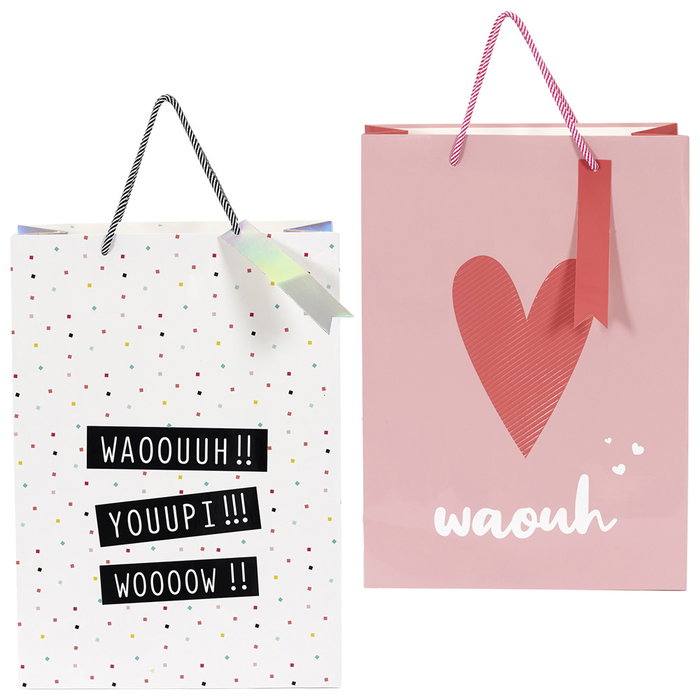 Party Time Sac cadeau en papier 27x12x38 cm