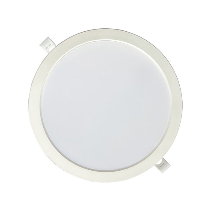 EDM Pack 3 Downlights LED 18W Encastrables Ronds Lumière du Jour 4000K 1820lm Blanc EDM Pack 3 Downlights LED 18W Encastrables Ronds Lumière du Jour 4000K 1820lm Blanc