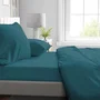 Drap housse Home Linge Passion HP72119 Microfibre 82 g 140x190 cm Bonnet 30 cm Bleu canard