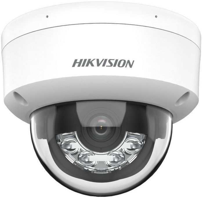 Hikvision Caméra de sécurité dôme 2 MP, 2,8 mm, Blanc