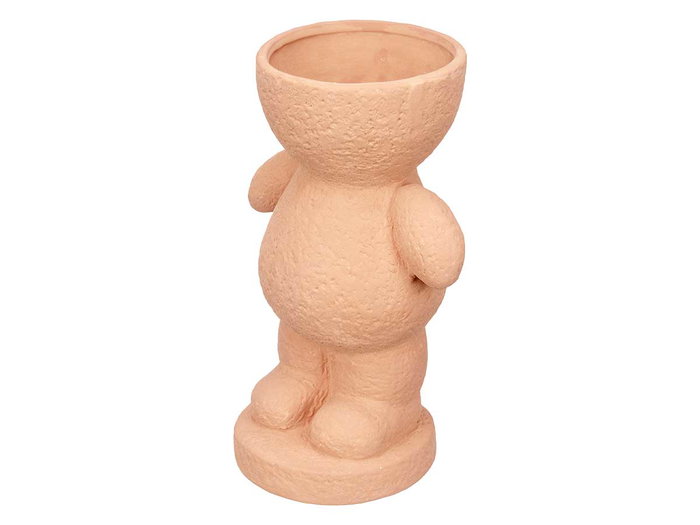 Giftdecor Figurine Homme Vase en Dolomite Teinte Tuile 19x31x15 cm (Set de 4)