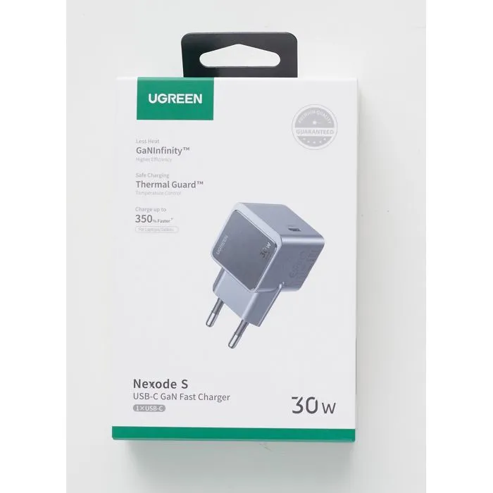 UGREEN Nexode S Chargeur Rapide USB-C GaN 30W Secteur - Gris
