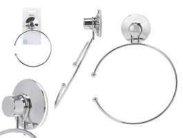 Berilo Porte-serviette mural acier inoxydable avec ventouse 16 x 20 x 4 cm (Set de 12)