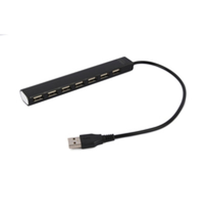 GEMBIRD Hub USB 2.0 avec 7 ports USB A, noir GEMBIRD Hub USB 2.0 avec 7 ports USB A, noir