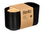 Berilo Organiseur en Plastique et Bambou 5 Compartiments Noir 17,8 x 10 x 8 cm (Set de 24)