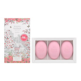 Woods Of Windsor Coffret Trio Savon de Massage Hydratant True Rose – 3 × 60 g
