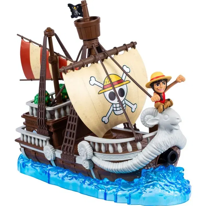 One Piece - Bateau Going Merry avec Figurine Exclusive de Luffy - Modèle Détailé Haut de Gamme - Produit Dérivé Série Netflix - Jeu à partir de 4 Ans