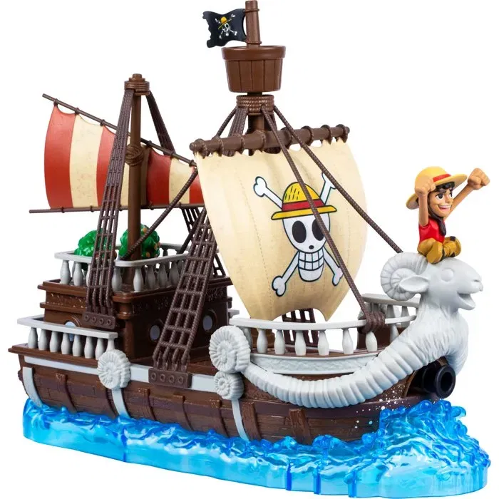 One Piece - Bateau Going Merry avec Figurine Exclusive de Luffy - Modèle Détailé Haut de Gamme - Produit Dérivé Série Netflix - Jeu à partir de 4 Ans