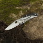 True Skeletonknife Navaja petite minimaliste argentée et noire
