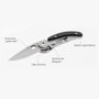 True Skeletonknife Navaja petite minimaliste argentée et noire