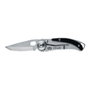 True Skeletonknife Navaja petite minimaliste argentée et noire