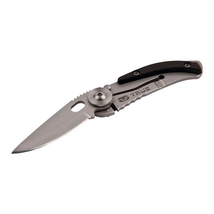 True Skeletonknife Navaja petite minimaliste argentée et noire True Skeletonknife Navaja petite minimaliste argentée et noire