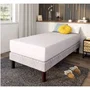 Dodo Drap Housse Coton 90x190 cm - Blanc - Coutil 32 cm - Antimicrobien 57 fils