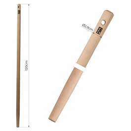 Koma Tools Manche en bois d'eucalyptus pour râteau Amr1229, 120 x 2,9 cm