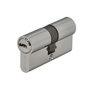 WOLFPACK LINEA PROFESIONAL Cylindre de Sécurité 30x30 mm Levier Long 13,5 mm Nickelé avec 5 Clés