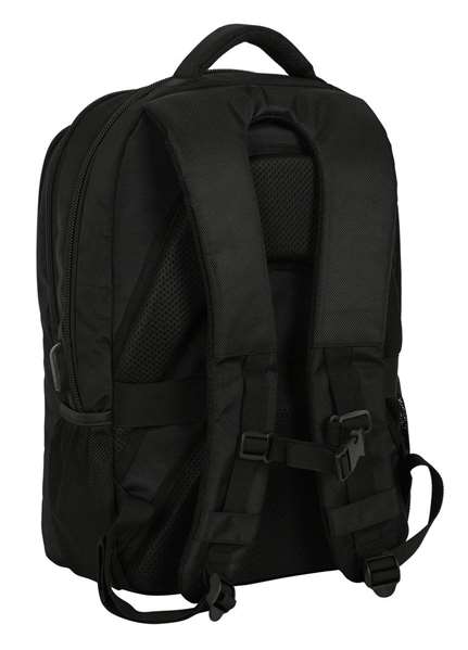 Safta Mochila - Sac à dos pour ordinateur portable 15,6 pouces Real Betis Balompie Premium, 30 x 43 x 16 cm, nylon 900D et PU, noir