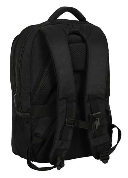 Safta Mochila - Sac à dos pour ordinateur portable 15,6 pouces Real Betis Balompie Premium, 30 x 43 x 16 cm, nylon 900D et PU, noir