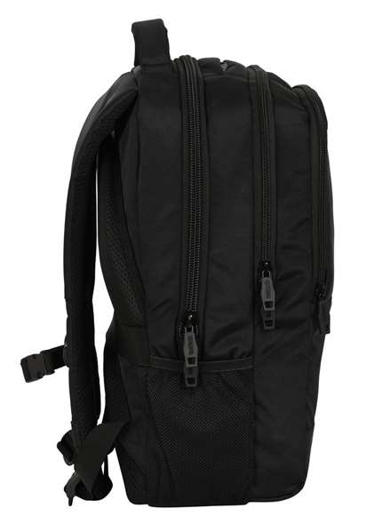Safta Mochila - Sac à dos pour ordinateur portable 15,6 pouces Real Betis Balompie Premium, 30 x 43 x 16 cm, nylon 900D et PU, noir