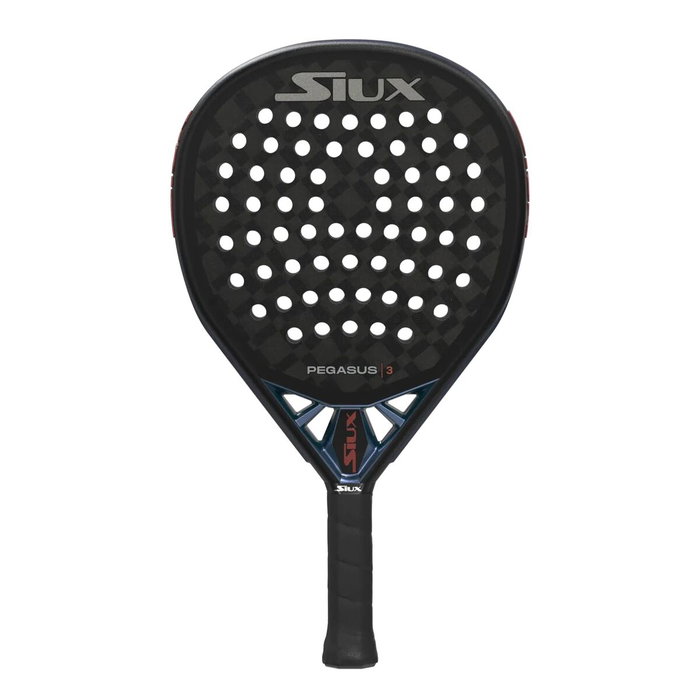 Raquette de Padel Siux Pegasus 3 2025 Bleu Noir Fibre de Carbone Carbone
