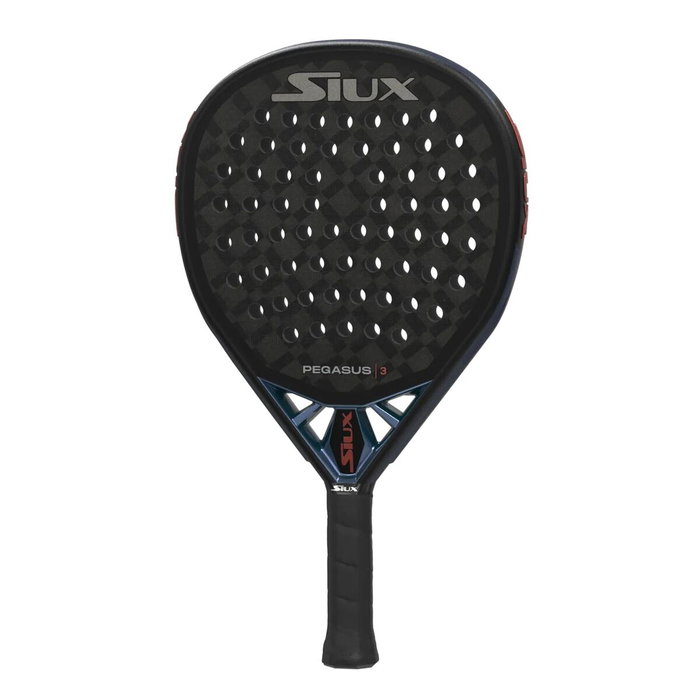 Raquette de Padel Siux Pegasus 3 2025 Bleu Noir Fibre de Carbone Carbone