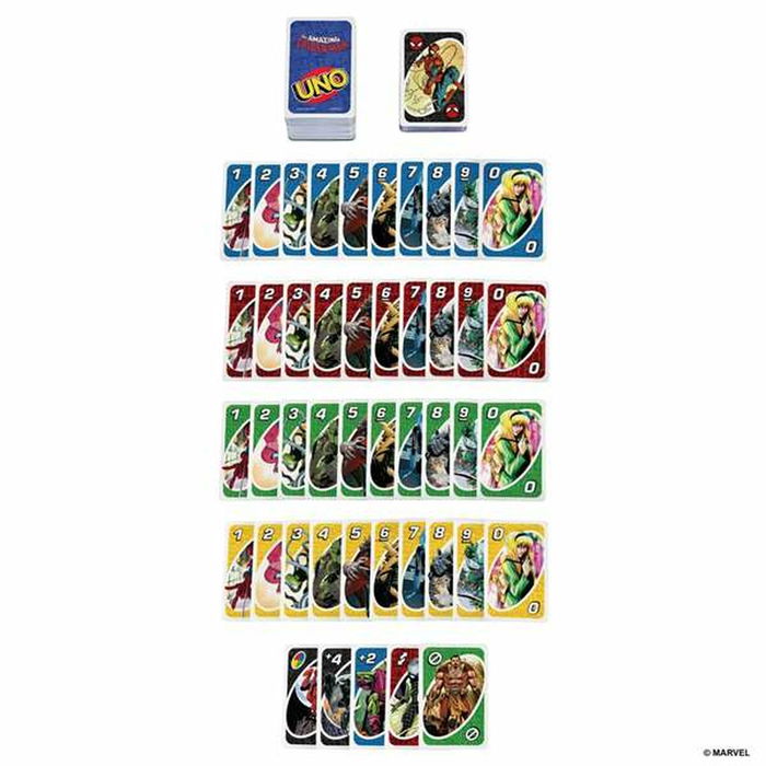 Jeux de cartes Mattel UNO Spiderman Jeux de cartes Mattel UNO Spiderman