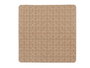 Berilo Tapis de Bain Antidérapant Quadrillage Beige Petit 50,3x50,3x0,7 cm PVC (Set de 6)