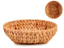 GIFTDECOR Centre de table rond en paille sans poignée, Marron