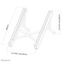 Neomounts NSLS010 - Support universel pliable pour ordinateur portable 11" à 17", argent