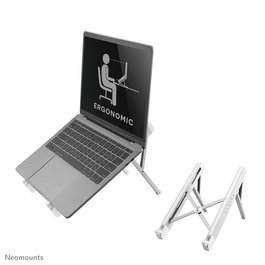 Neomounts NSLS010 - Support universel pliable pour ordinateur portable 11" à 17", argent