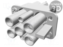 HARTING Insert de contact HDC femelle Han Q 4+3+PE Han Compact® 10A/40A 250V/400V