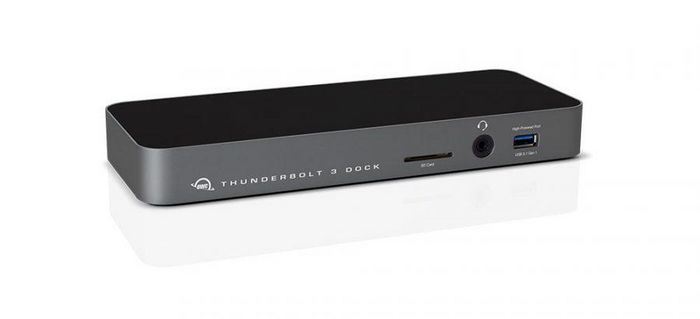OWC Station d'accueil Thunderbolt 3 avec 14 ports (USB 3.1, Mini DisplayPort, Ethernet), alimentation 85 W pour PC et Mac - Gris Sidéral