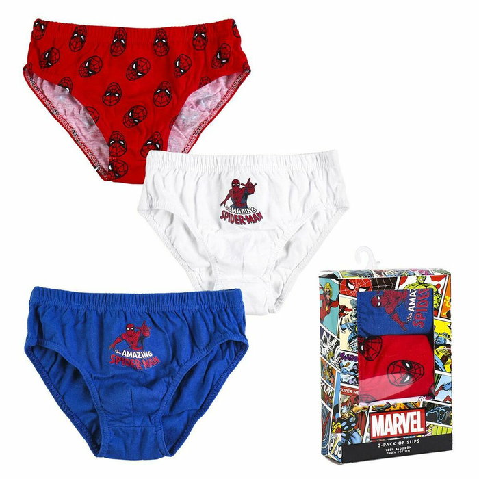 Cerdá Lot de 3 slips Spiderman multicolores, 6-8 ans Cerdá Lot de 3 slips Spiderman multicolores, 6-8 ans