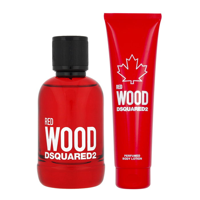 Dsquared 2 Red Wood Coffret Cadeau Femme - Eau de Toilette 100 ml + Lotion Corps 150 ml Dsquared 2 Red Wood Coffret Cadeau Femme - Eau de Toilette 100 ml + Lotion Corps 150 ml