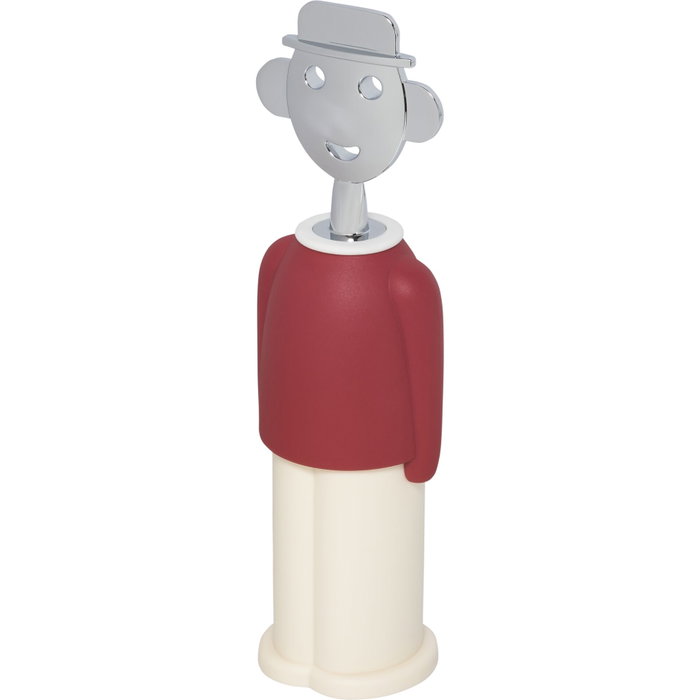 Alessi Alessandro M. Tire-bouchon Rouge et Blanc AAM23 R Alessi Alessandro M. Tire-bouchon Rouge et Blanc AAM23 R