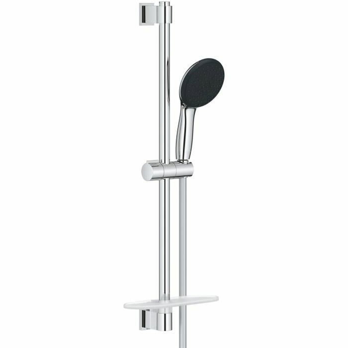 Grohe Vitalio Start 110 Ensemble de douche avec pommeau 2 jets, barre 60cm et tablette, Chrome