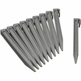 Nature Ancres pour bordure de jardin - Gris - Lot de 10