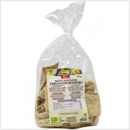 LA FINESTRA SUL CIELO Mini Crackers de blé au romarin BIO 250g
