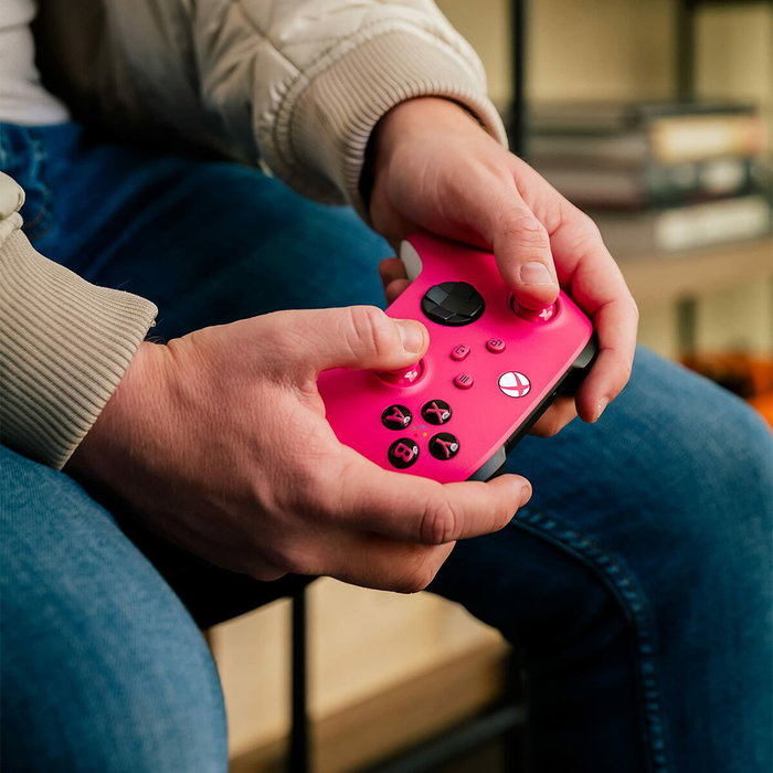Microsoft Manette sans fil Xbox - Rose et blanc